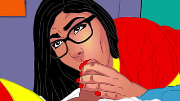 Mia Taruhan Pantat Montok Sempurna dan Parodi Blowjob Intens Kartun