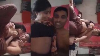 Kekasih Pria Nikmati Tubuh Seksi Kekasih Wanita dalam Video Mesra India