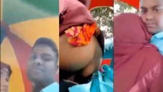 Video panas di luar ruangan, hijabers dan kekasihnya beradegan mesra