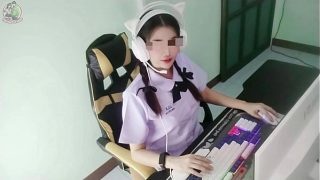 สาวนักศึกษาโดนรุ่นพี่กระแทกหนักหน้ากล้อง ครวญครางลั่นห้องจนเพื่อนบ้านได้ยิน