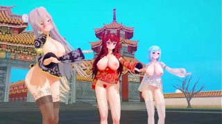Tarian Seksi Virtual YouTuber MMD Sambut Imlek 【KKVMD】 (Karya 熊野ひろ)