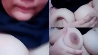 ABG Berjilbab Goyang Dada Hot di Video Viral
