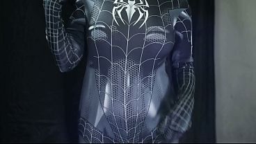 NGENTOT GILA CEWEK INDO COSPLAY SPIDERMAN, MEMEKNYA BASAH BANGEET SAMPE BECEK