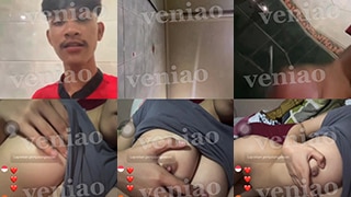 VCS Ometv ABG Veniao Arathena Pamer Titen Montok Bikin Mupeng
