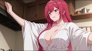 Anak tiri pulang cepet, lihat istri bokap masak pake baju tipis aja. Kureha Enomoto pamer toket goyang-goyang (AI-generated).