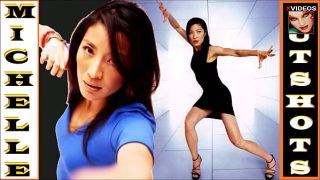 Michelle Yeoh bikin kontol pada kopong – artis cantik Asia nendang di kacang, tembakan biji, lutut ke selangkangan