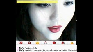 Cewek Cina seksi lagi ngocok di depan kamera
