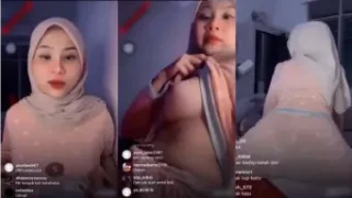Kak Putri nungging bikin kontol tegang, crot di celana