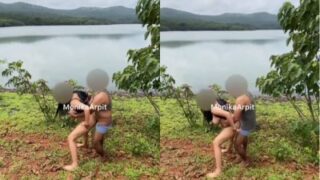 Pasangan mesum Monika-Arpit ngewe bebas di alam India