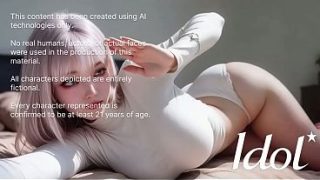 Aku sange banget lihat doi, cewek Asia-ku, lagi nyedot kontol di ruang tamu.