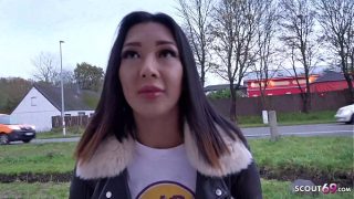 Jerman Ngintip – Gadis Thailand Kucing dari Flensburg di Casting Jalanan Beneran Digencet